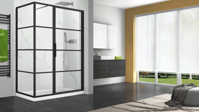 aquael-glass-shower-door-p20-re03-black-with-grid