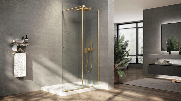 aquael-glass-shower-door-r22-sc01w-gold